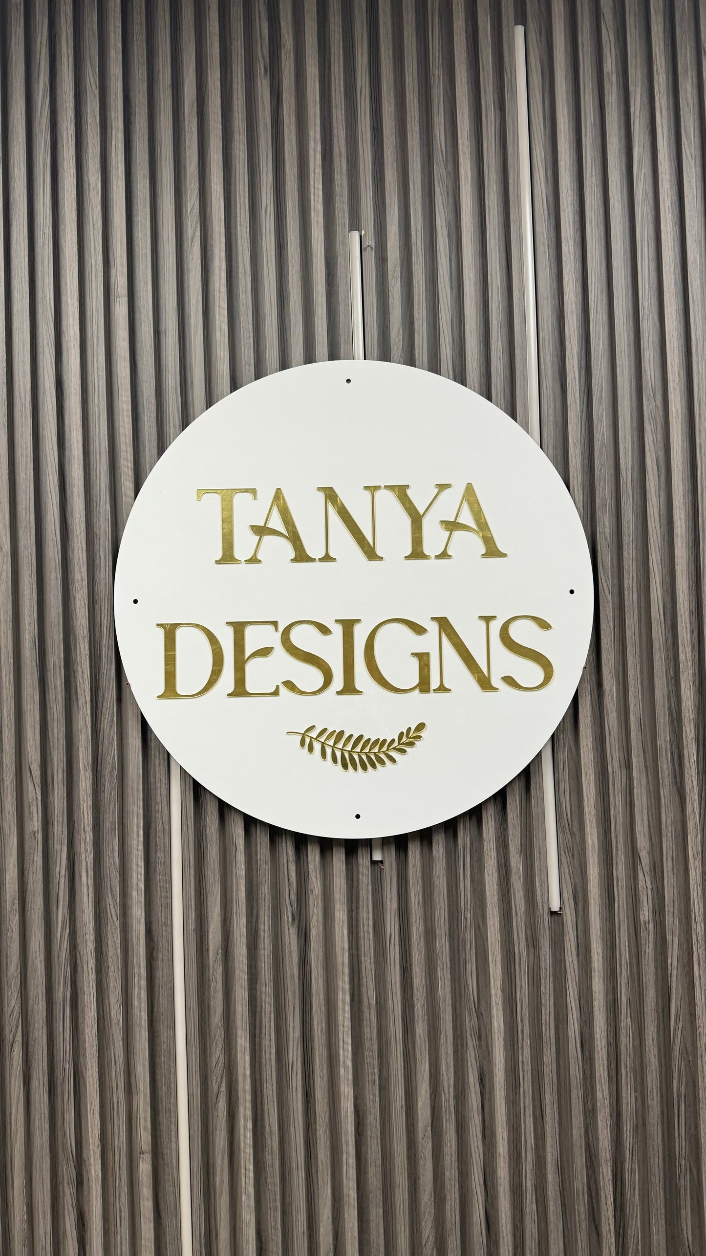 Round Business Sign