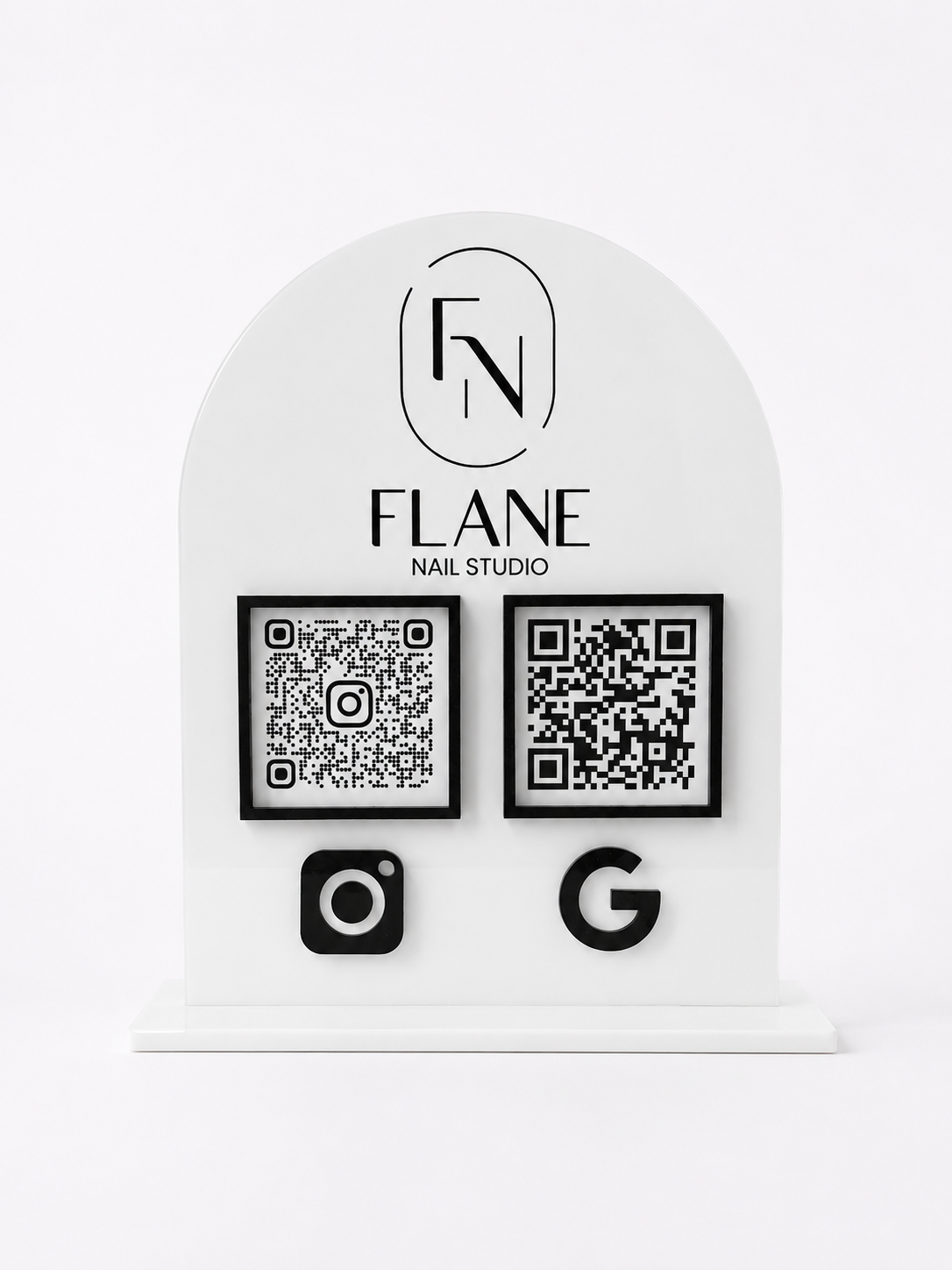 Arched QR Sign