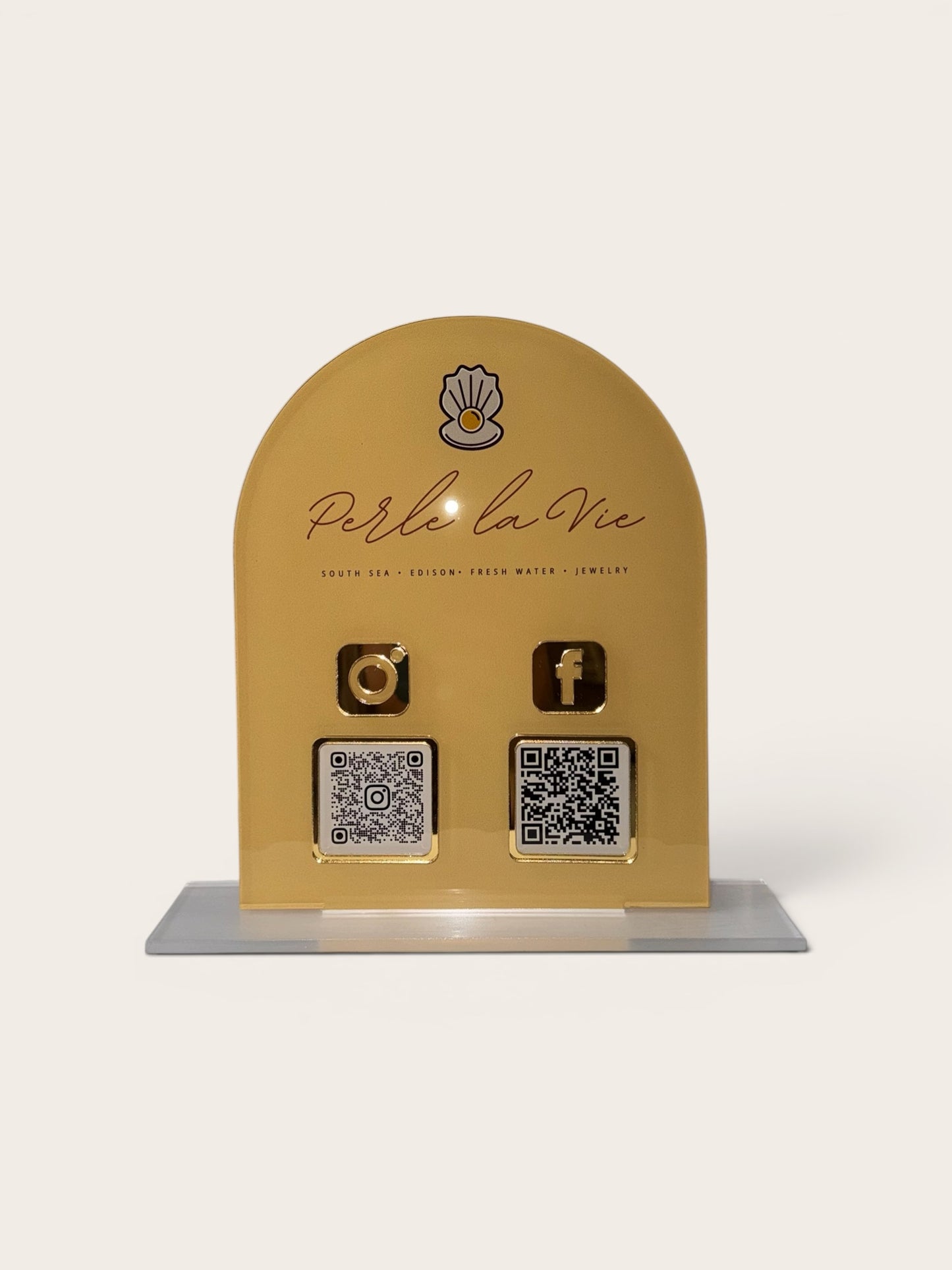 Fully Custom Arched QR Sign