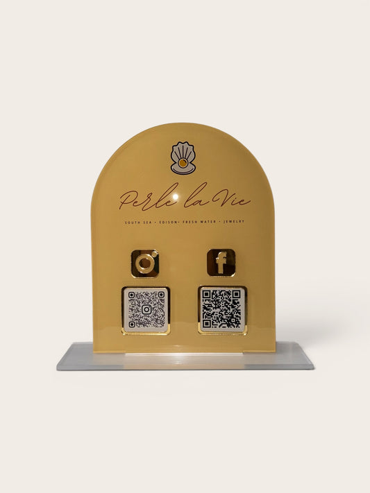 Fully Custom Arched QR Sign
