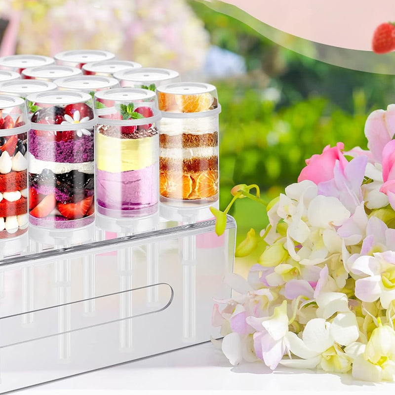 16-Hole Clear Acrylic Push Pop Cake Display Stand