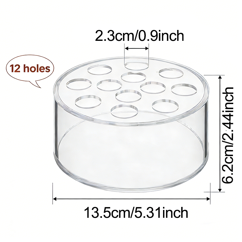 Round Acrylic Flower Vase (Pack of 4)