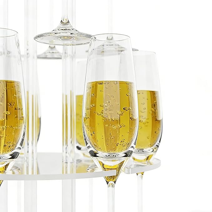 Acrylic 2-Tier Champagne Tower Stand